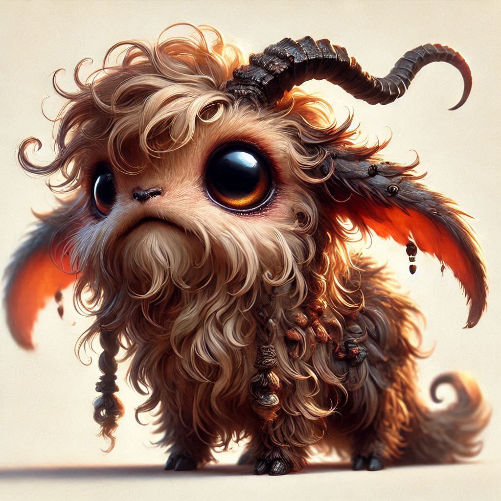 adorable fairy-tale fantasy creature portrait..