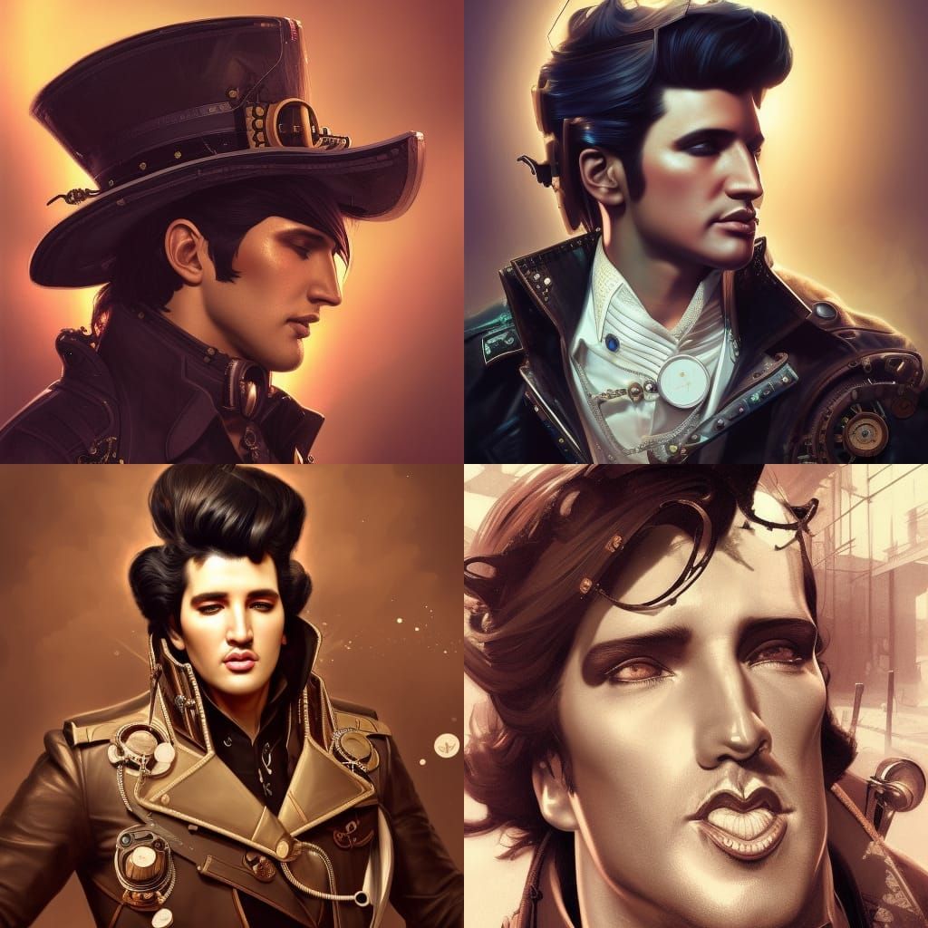 Steampunk Elvis Presley