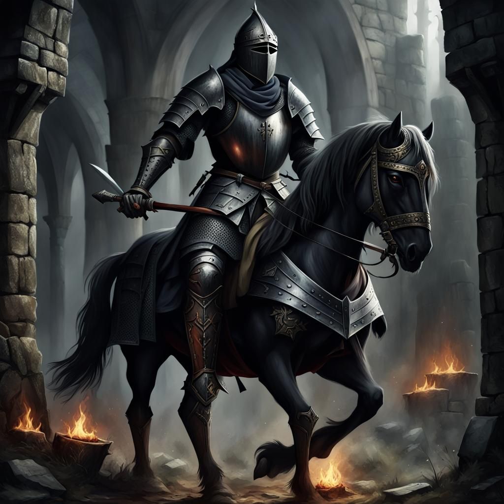 Knight medieval Dark fantasy