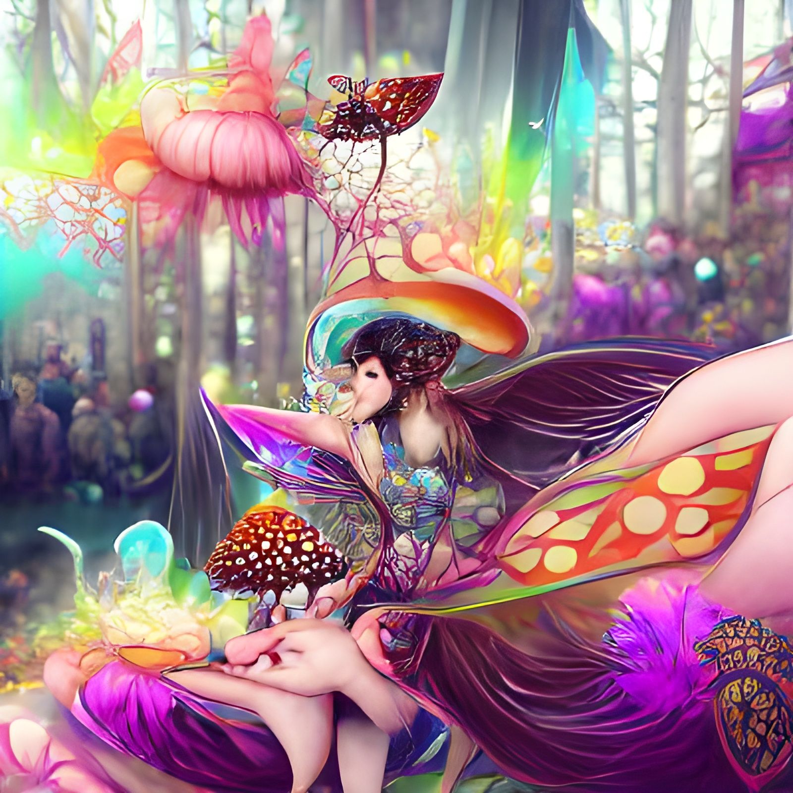 fairy psychedelic beautiful fantasy illustration