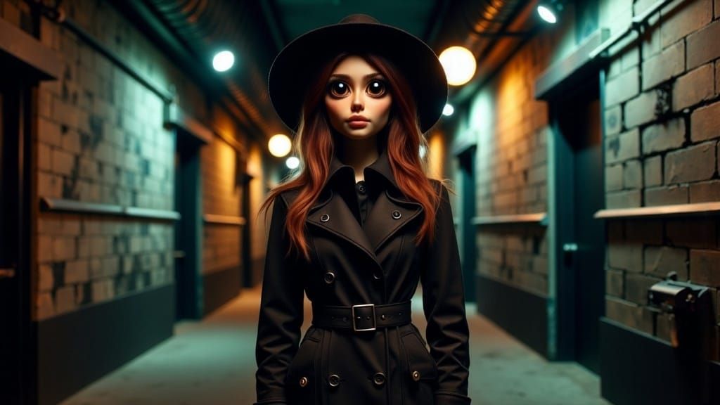 <lora:Abyssal Eclipse Eyes:1.0>  Hyper-realistic 3D closeup portrait of Hermione Granger, cloaked in a mysterious stranger's attire, wearing...