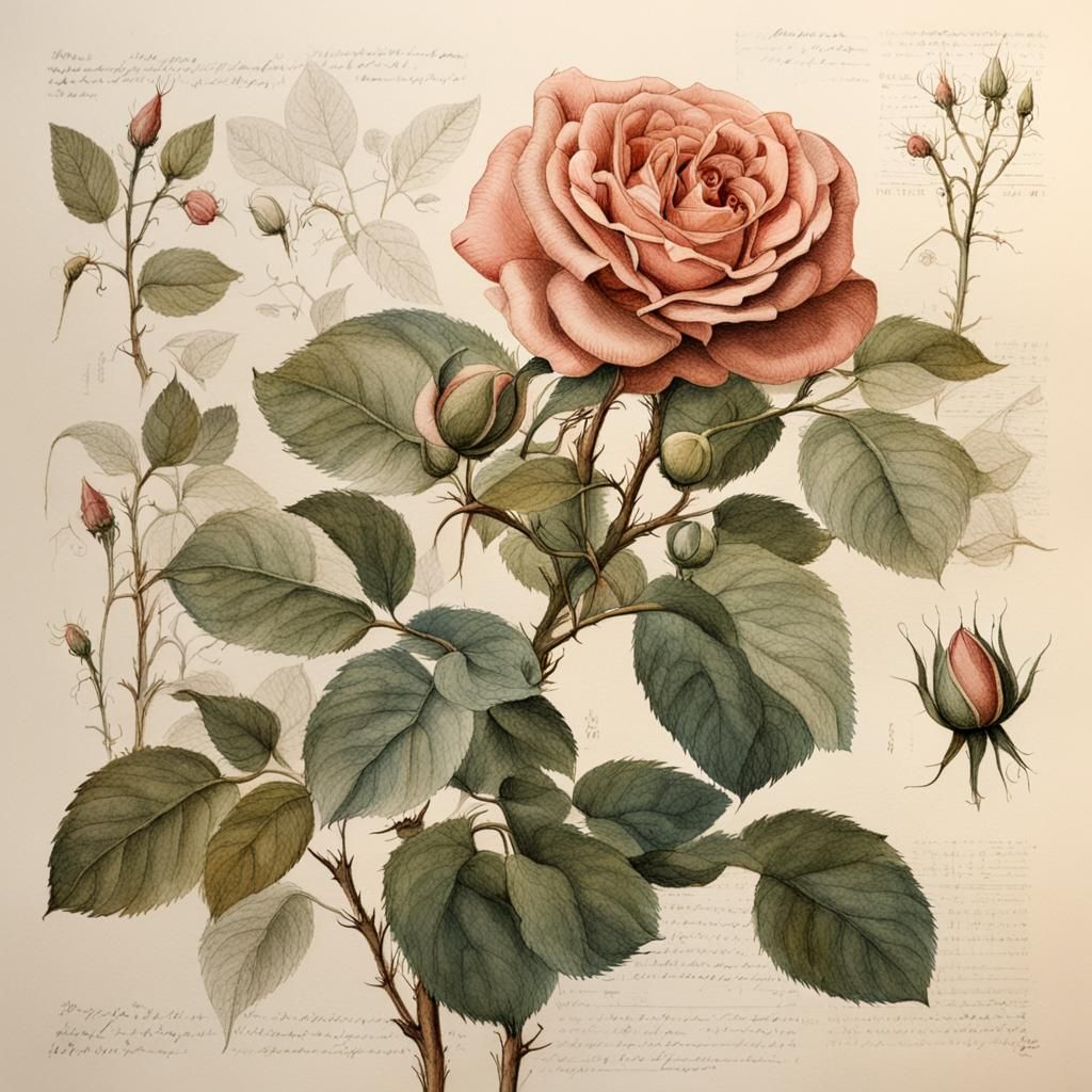 Rose Study  by @Syrinx