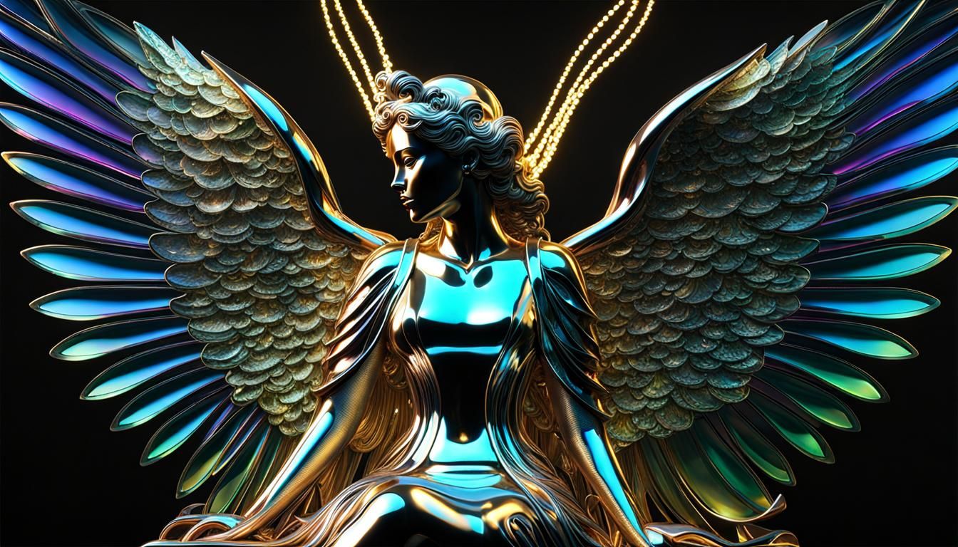 Metal Angel - AI Generated Artwork - NightCafe Creator