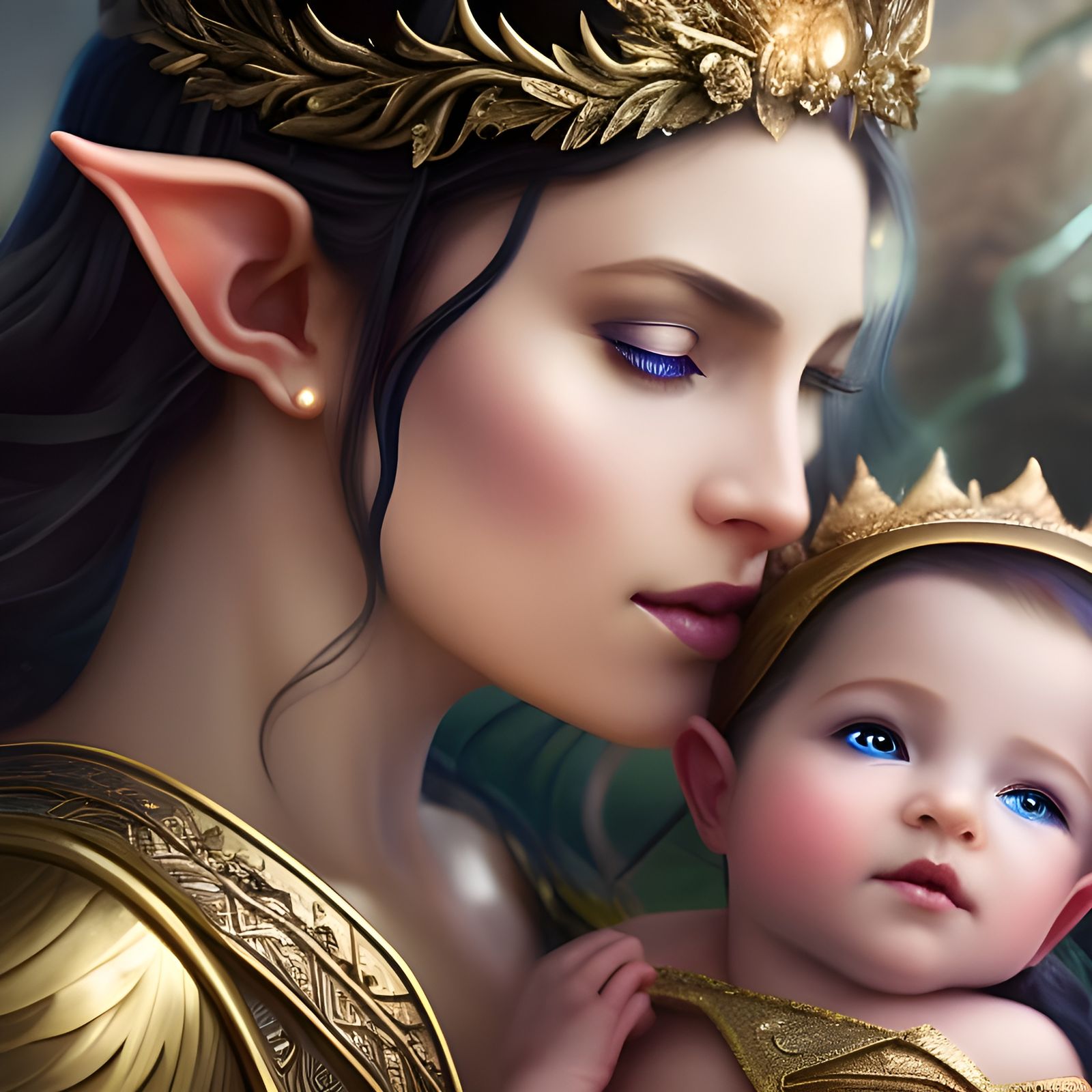 Beloved elven baby…  by @Cushla