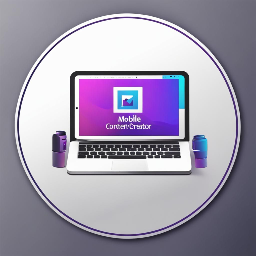 Logo for mobile content creator