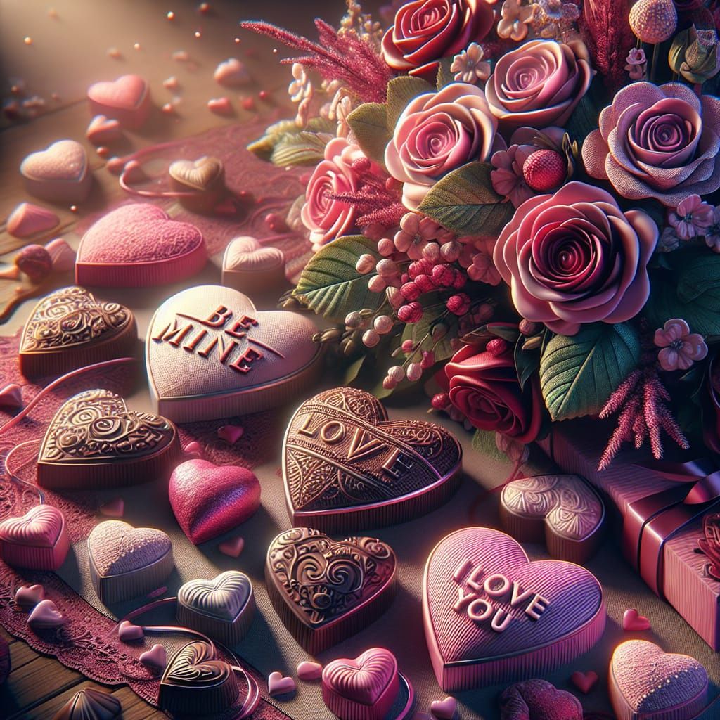  love hearts   by @Vix