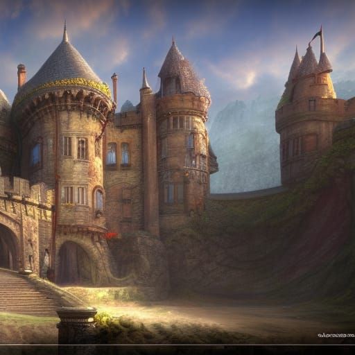 a castle of old