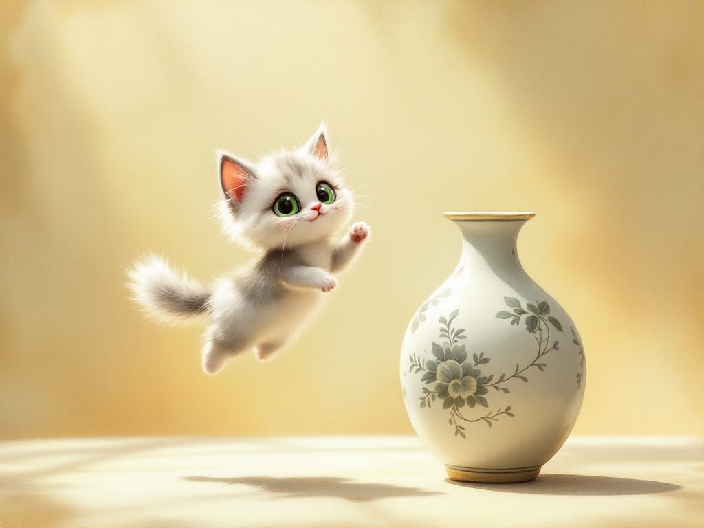 CGI Cute Rascal Kitten