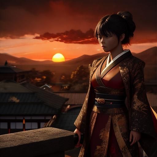 Portrait - Set Against A Rising Sun