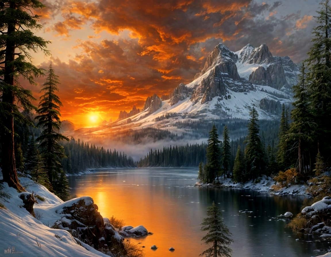 God's Evening Artistry  by @Dryheat