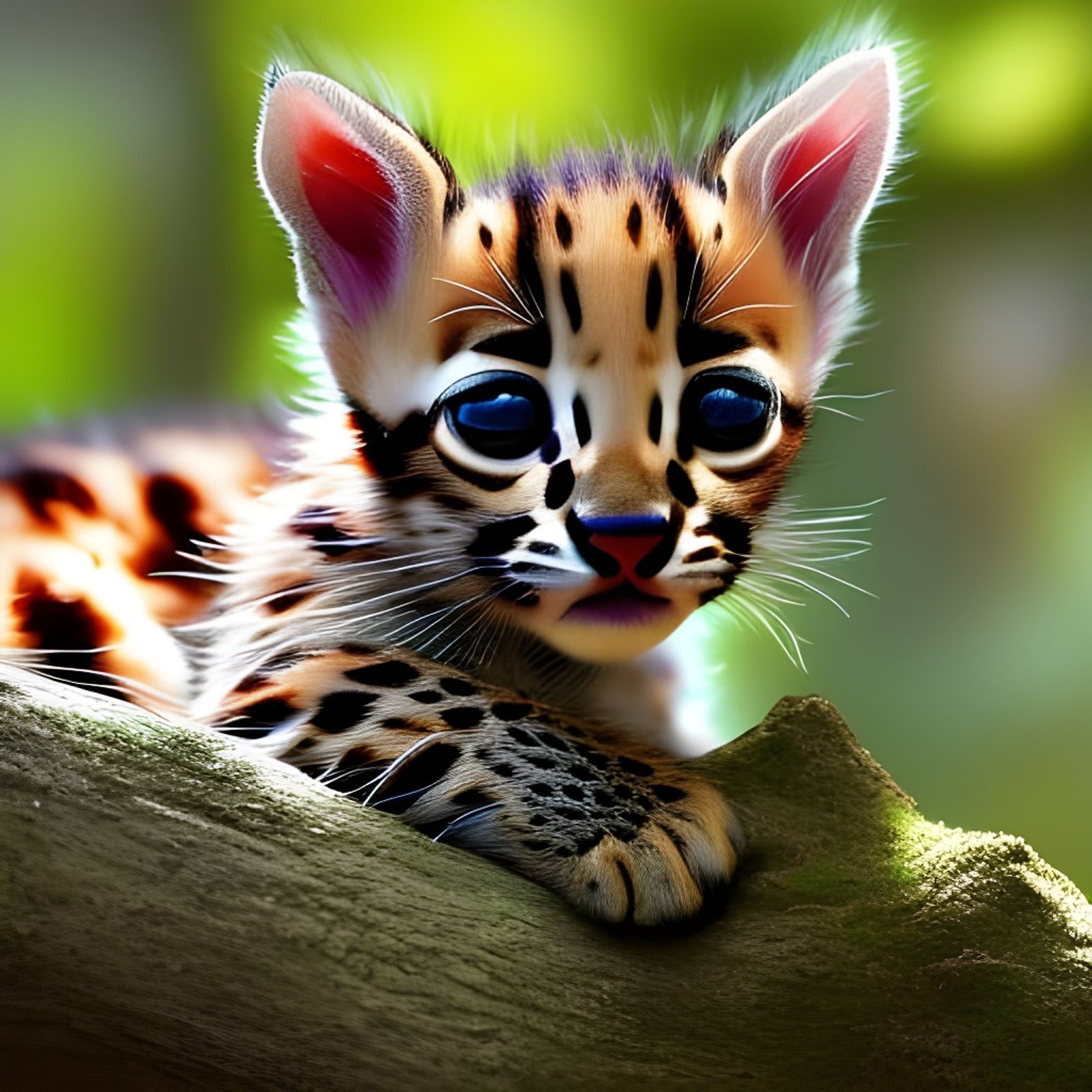 cute baby ocelots