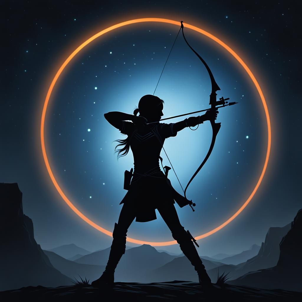 Archer in the night  by @Infinite Reality