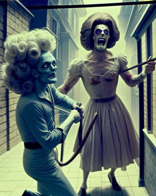 Upset Zombie Drag Queens, Looking for a Fight