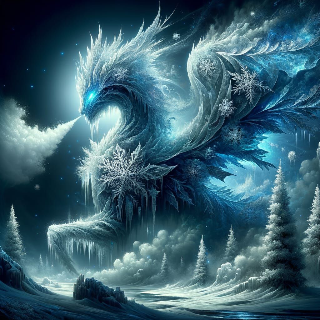 Winter Guardian of the Forest  by @dreampixel_a