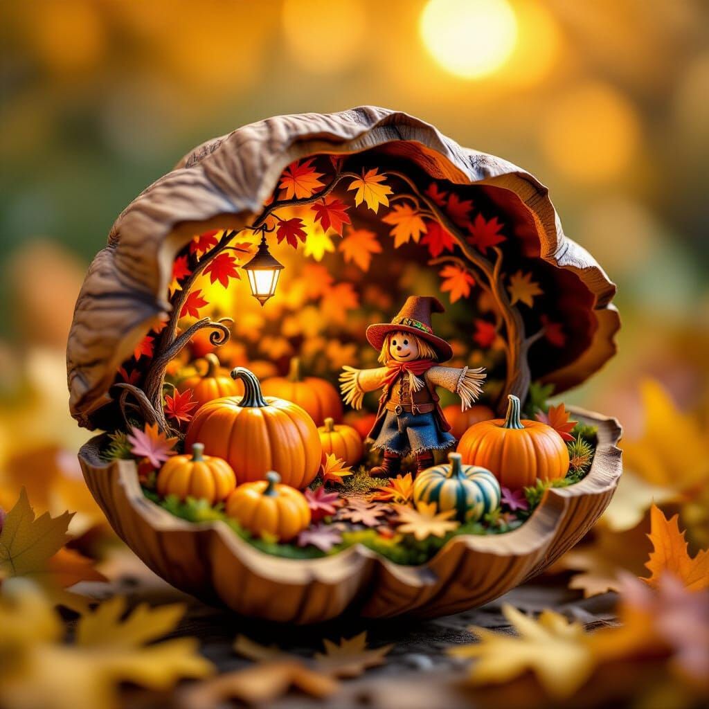 Autumn in a nutshell  by @Eggsquizit