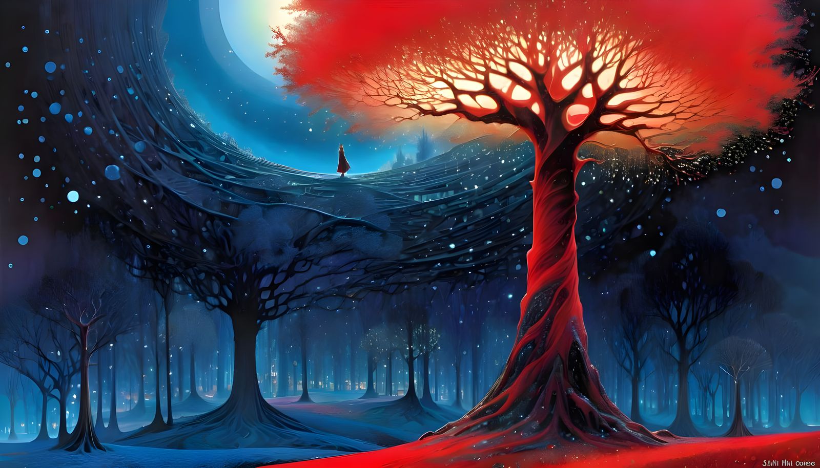 Scarlet Fire Tree  by @Katie May