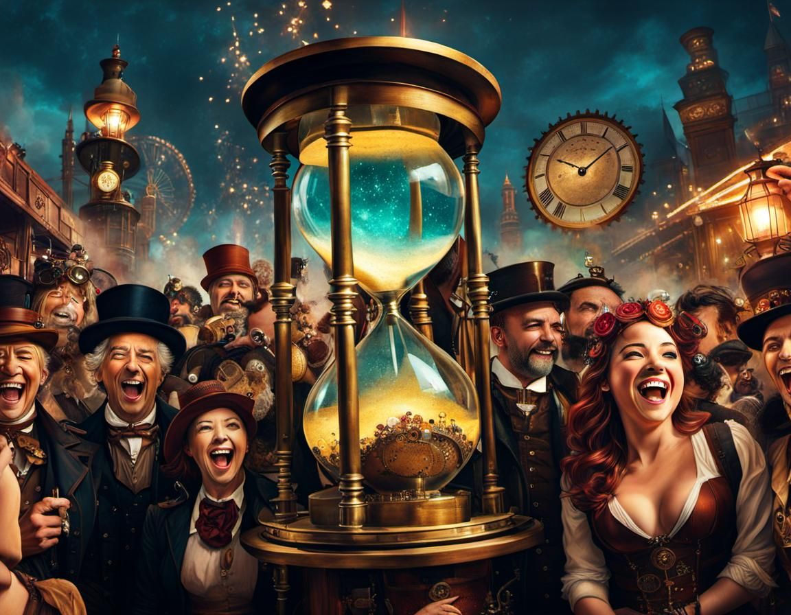 Countdown to midnight: Happy town  by @Otterbarrick