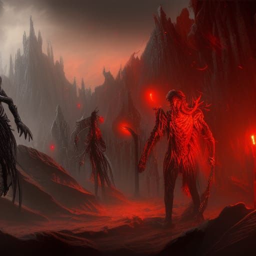 Bloody vampires - AI Generated Artwork - NightCafe Creator