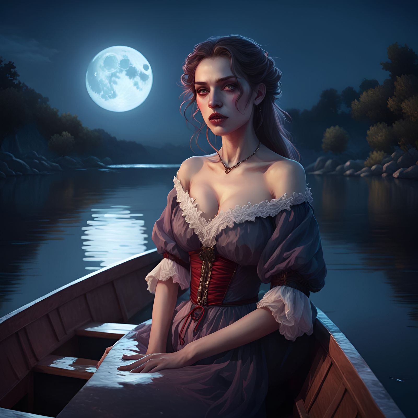 Mina's dreaming of Dracula's love ❤ V3  by @Marta Ines Chaves