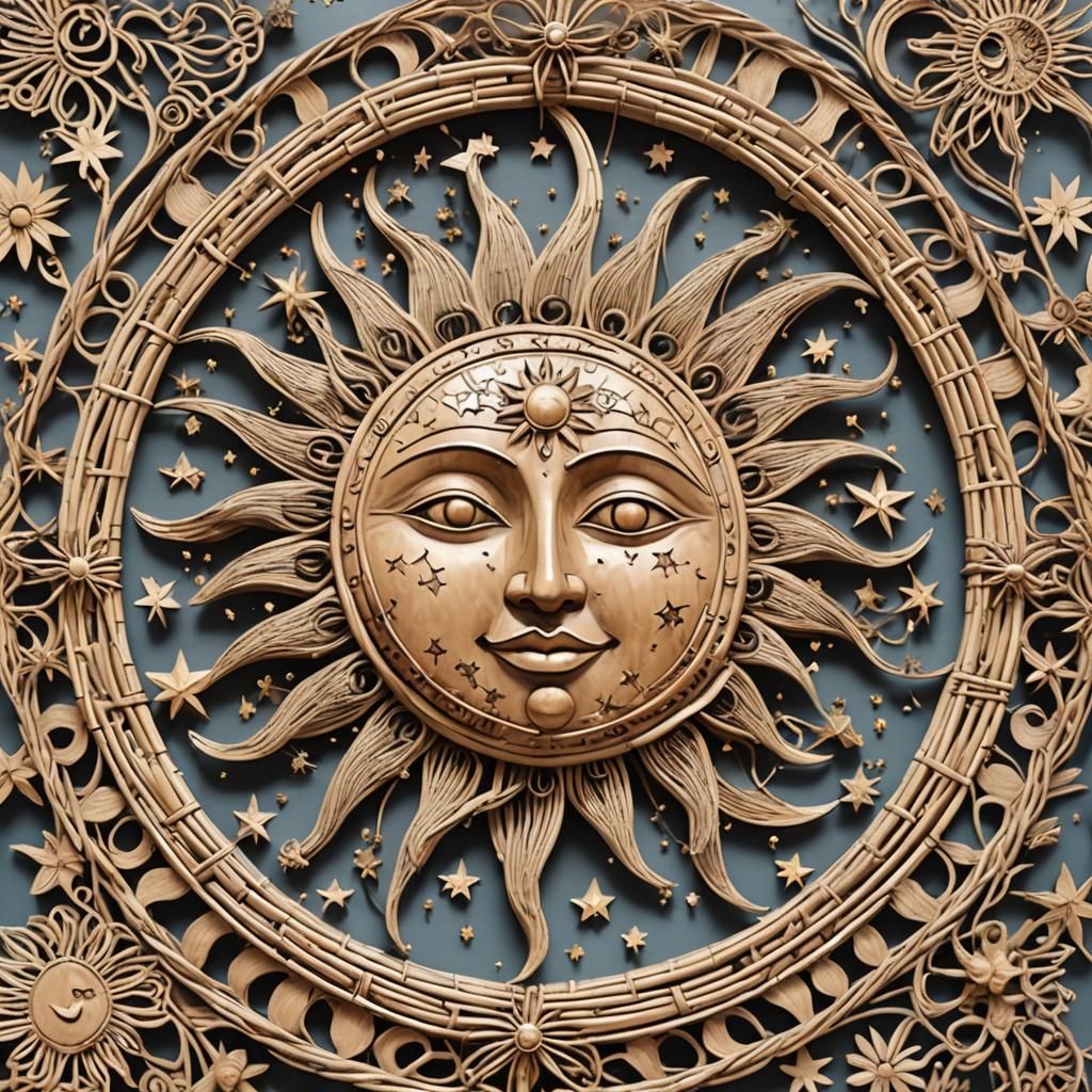 Pumpkin God surrounded by different types and shapes of pumpkins and gourds