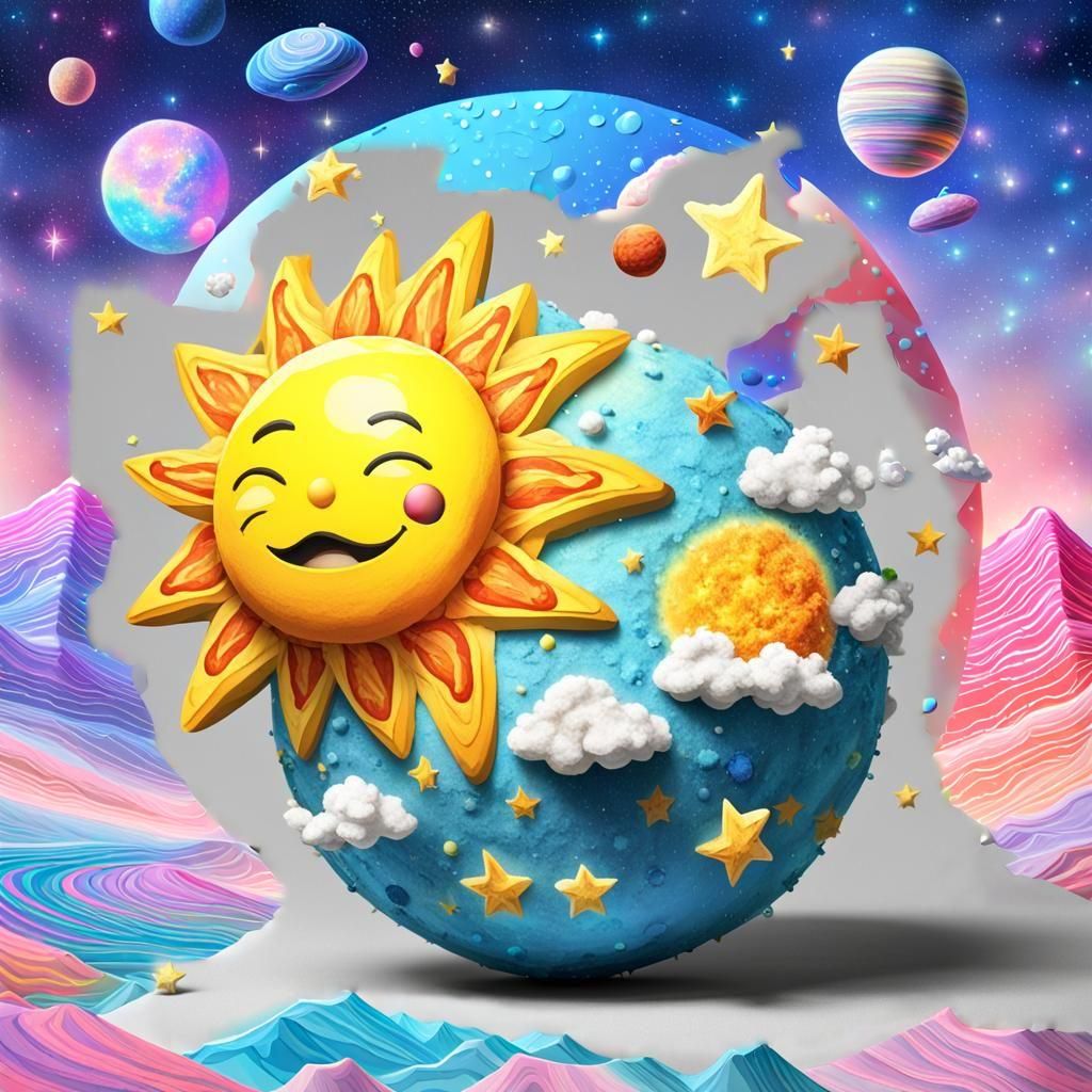 The sun’s a ball of butter and I feel good
