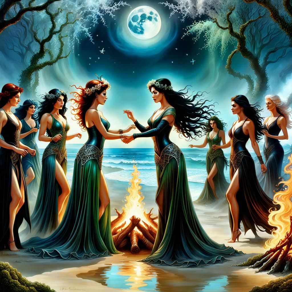 Celebration of the Full Moon.  by @FatedBeerd