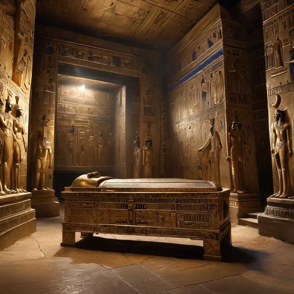 Tomb of King Tutankhamun - AI Generated Artwork - NightCafe Creator