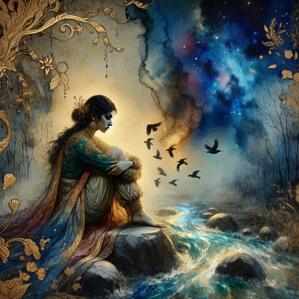 Time is a rushing river...  by @Krizza