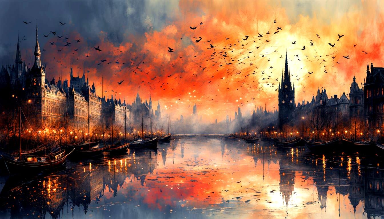 The old harbor at sunset  by @Andy