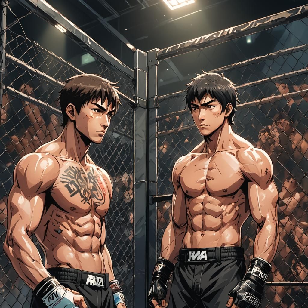 masterpiece, distinct, highres, 2boy, tall, young, good face...