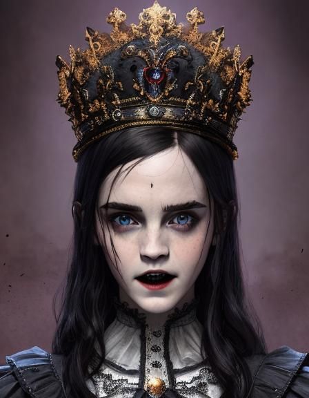 emma watson gothic vampire - AI Generated Artwork - NightCafe Creator