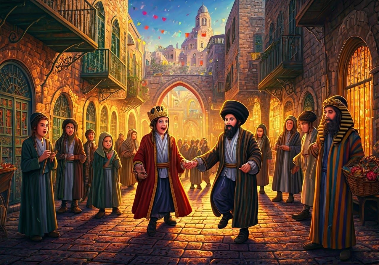 Joyful Purim Celebration in Vibrant Jerusalem Streets
