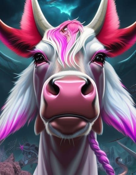 Cow + Orchid Mantis  by @MiniMishaps