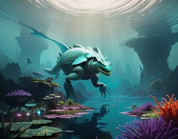 A female amphibioid. 3D Game Cinematic Feel, Epic 3D Videoga...