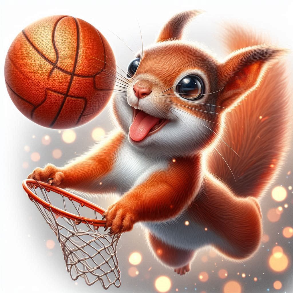 mischievous squirrel