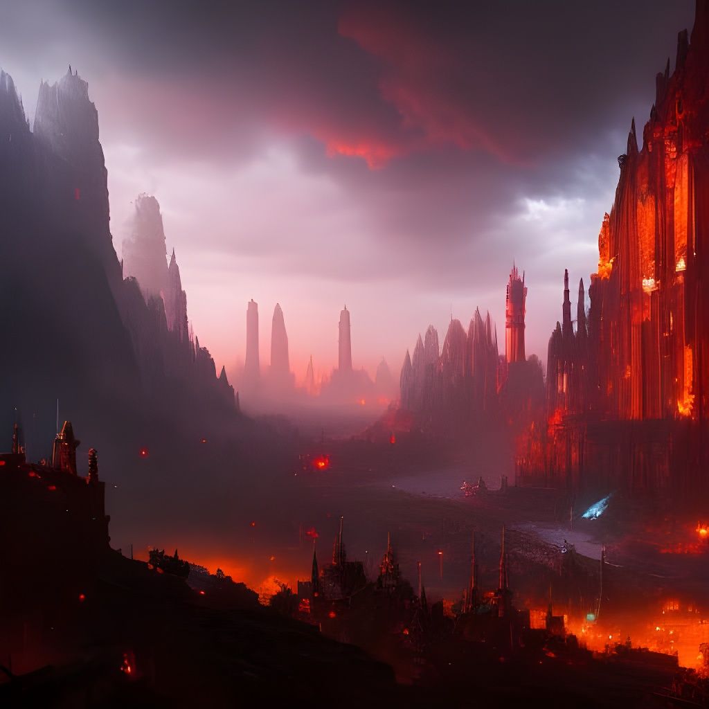 Hellscape - AI Generated Artwork - NightCafe Creator