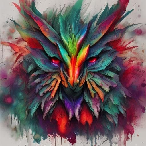 <lora:Smoke Abstract:1.0> demon