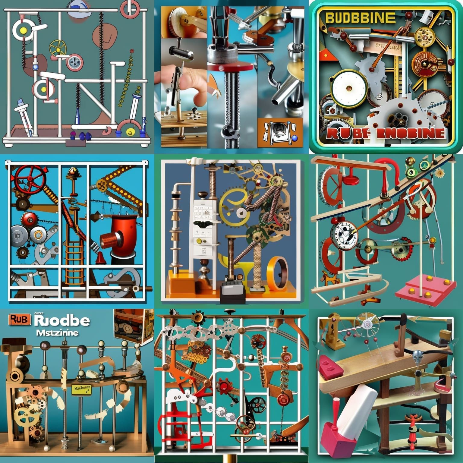 rube goldberg machine - AI Generated Artwork - NightCafe Creator