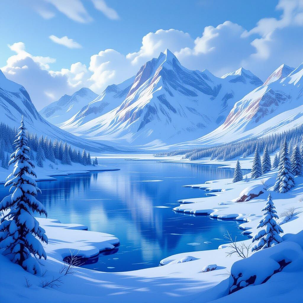 icy landscape  by @niles cc lover