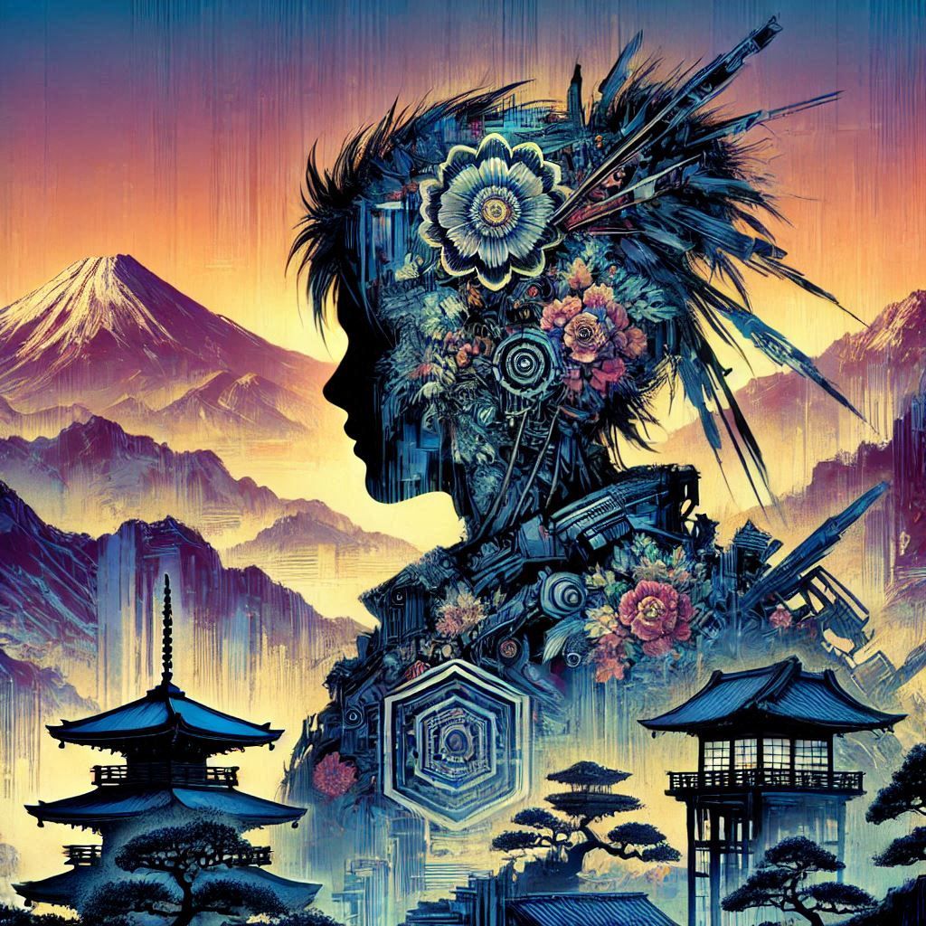 double exposure beautiful fantasy portrait landscape..