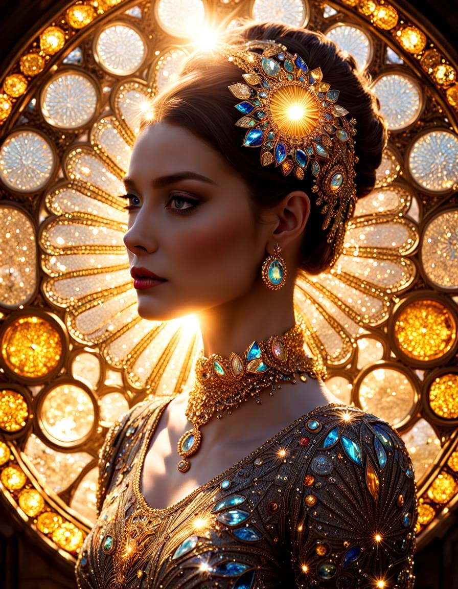 Shimmering portrait  by @Crystalline