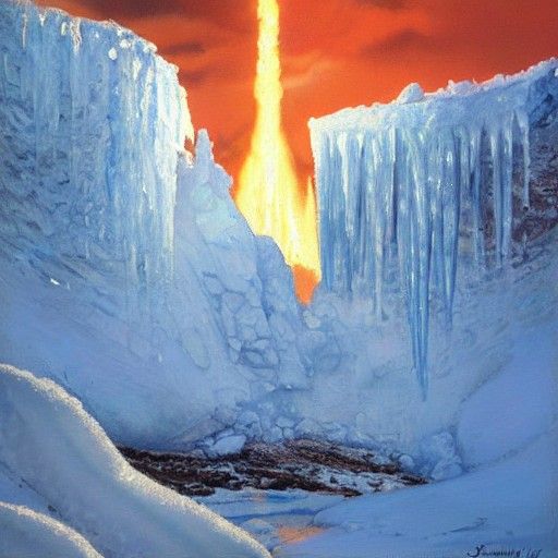 A nuke frozen in ice