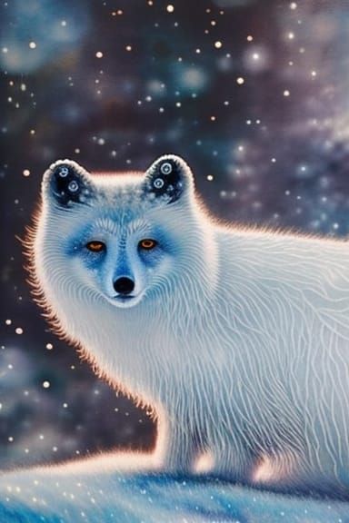 Arctic fox - AI Generated Artwork - NightCafe Creator