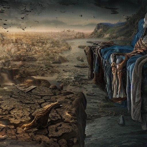 Dismemberment in Detailed Matte Painting Style