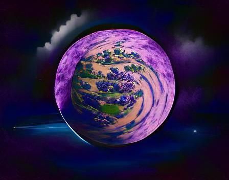 Mystical Purple Planet