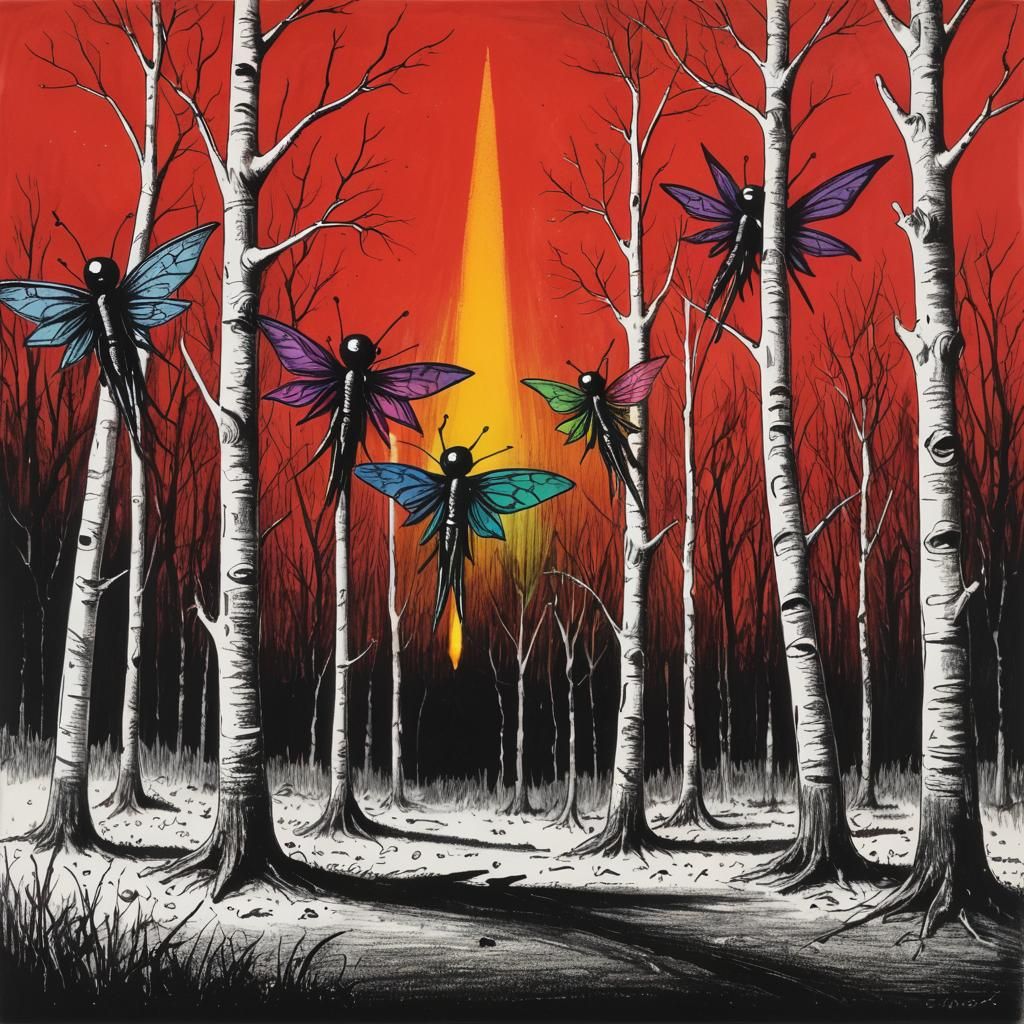 Kids Crayon drawings ,surreal child's drawing of a crayon  g...