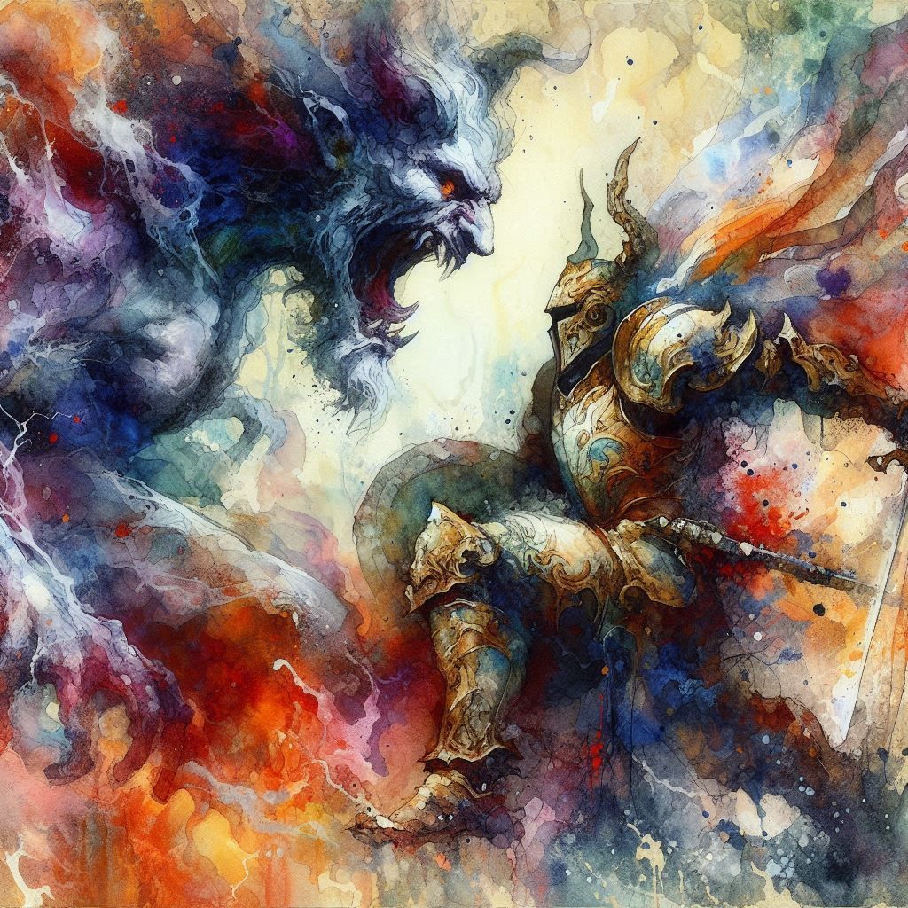 Rostam's Seven Labors (Haft Khan-e Rostam) Sixth Labor: Figh...