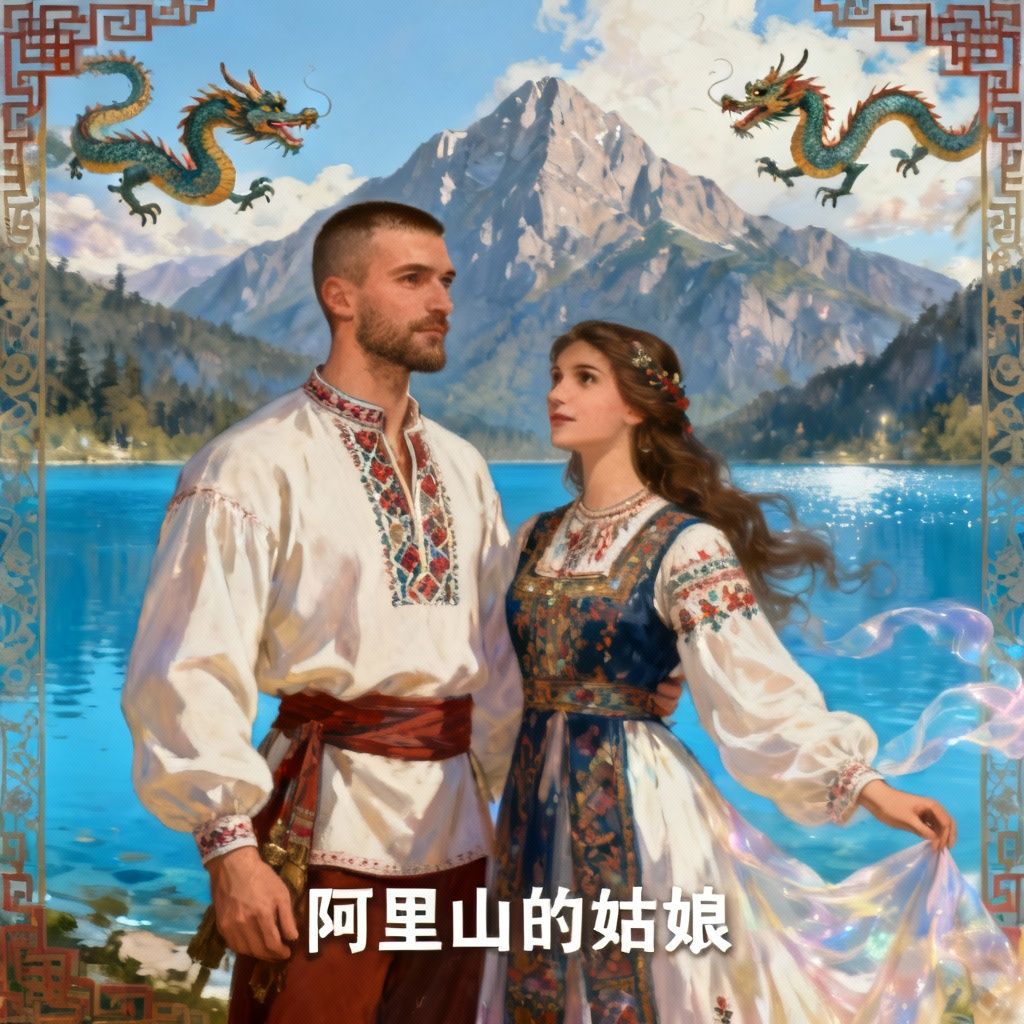 Illustration for "Vila i delija sa planina" (阿里山的姑娘)