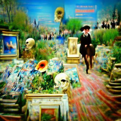 the place we go when we die impressionism maximalist