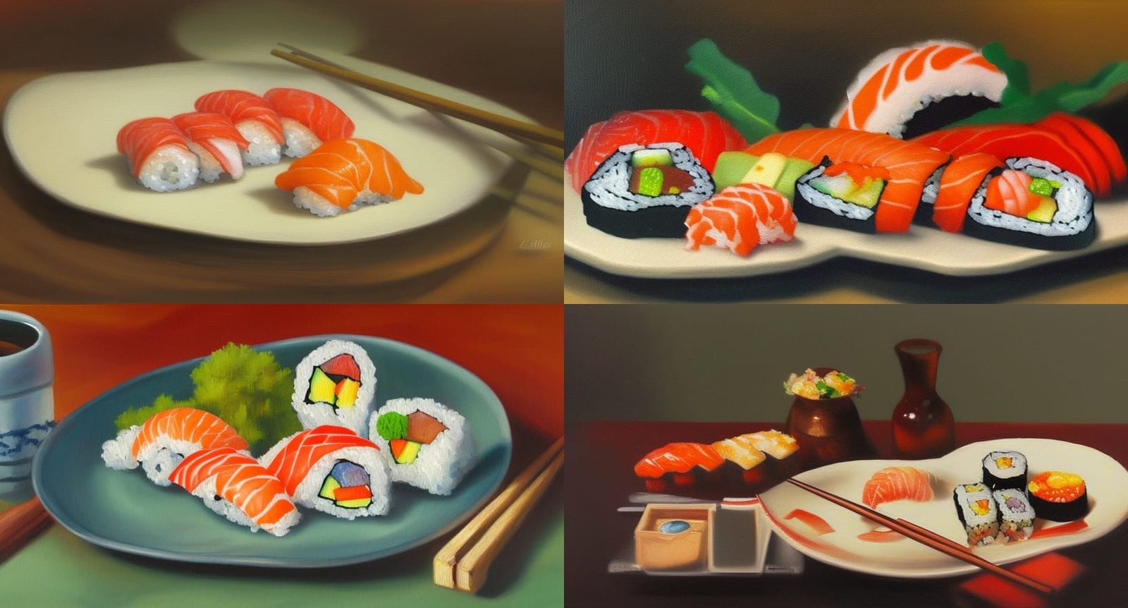 Sushi of the plates